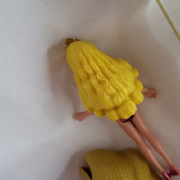 Magic Clip Disney Princess Dolls Polly Pocket Lot (9) used condition 4" See - Picture 13 of 14